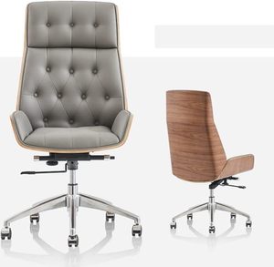 Sedie da ufficio regolabili con schienale alto <span class=keywords><strong>sedia</strong></span> da ufficio girevole con Base in legno per soggiorno camera da letto <span class=keywords><strong>Studio</strong></span> - Product Image 6