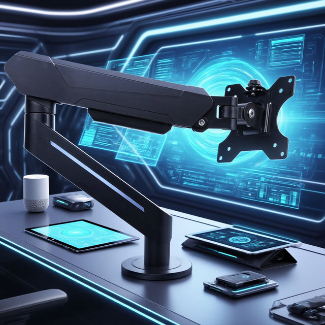 Product in Stock Adjustable Single Monitor Desk Mount Max 32 Inch Computer Screen Gas Spring Monitor Arm Stand