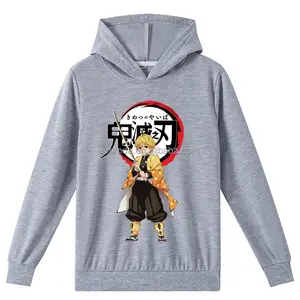 Sromda Hot Selling Anime Dämonen töter Kleidung Jungen Langarm Baumwolle Hoodie Cartoon Sweatshirts Für Kinder