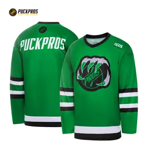 Camiseta de hockey sobre hielo de sublimación de aparejos de ropa de hockey sobre hielo de equipo internacional personalizado