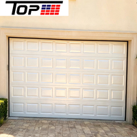 Porte de garage isolée en PU avec double paroi en acier et télécommande pour la maison