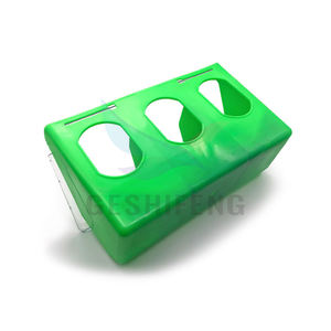 GSF G2193 Mangeoire en plastique à trois trous Mangeoire en plastique PP Pigeon Mangeoire pour oiseaux Mangeoire pour perroquets Bol suspendu à des cages à mezzanine - Product Image 5