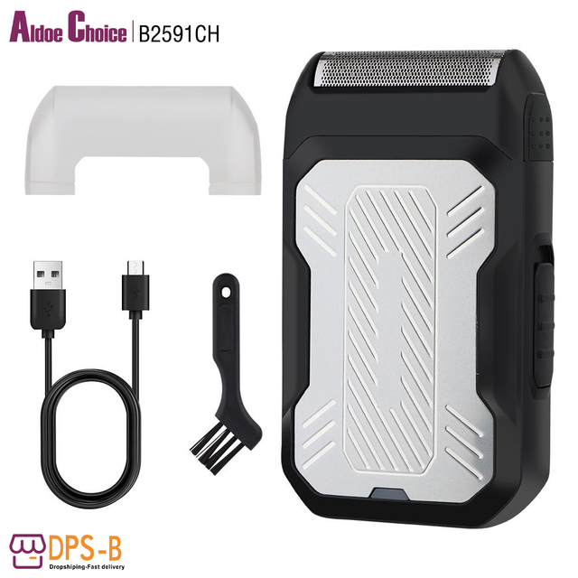 AldoeChoice Pocket Size Washable Rechargeable Portable Painless Cordless Face Beard Razor Mini Electric Travel Shaver for Men