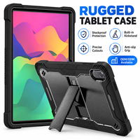 Étui de protection hybride robuste avec bézel surélevé et béquille pour tablette Honor Pad X8B X8A 11 pouces