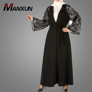 2019 European Asian Arabian Dubai Islamic Muslim Middle East Abaya Kaftan Kimono Caftan Cardigan Muslim Fashion Designs Cardigan