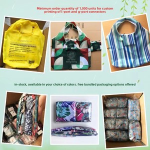 Bolsa de Compras Plegable de Poliéster, Práctica y Portátil para Viajes, Estilo de Dibujos Animados, Uso Transfronterizo - Product Image 6