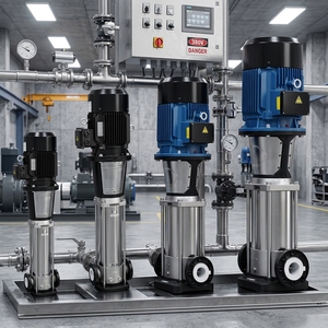 Bomba Centrífuga Vertical Multietapa CNP CDM/CDMF 380V - Acero Inoxidable, de Alta Presión para Sistemas de Agua - Product Image 6