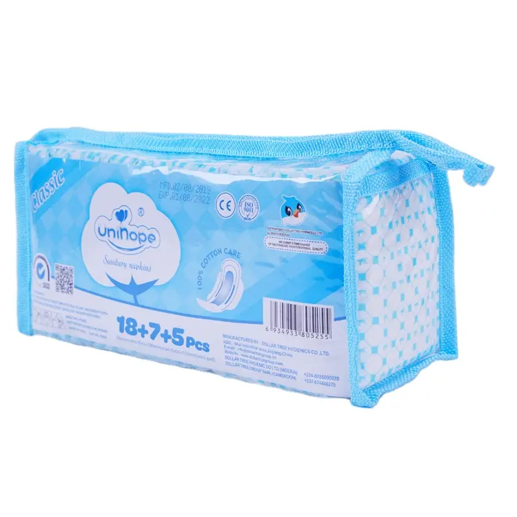 Utilisation nocturne de qualité supérieure 285 mm Ultra mince en gros coton serviette hygiénique Anion dames serviettes hygiéniques pour les femmes