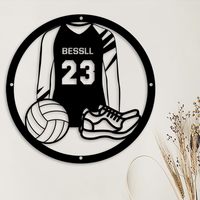 Letrero LED de Neón Personalizado al por Mayor de Neonawall, Diseño de Camiseta de Voleibol, Luz de Neón USB Regulable para el Hogar, Deportes, Fiestas y Festivales