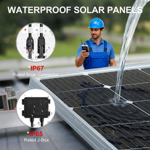 แผงโซลาร์เซลล์ Alecter APH-P74 รุ่น Eco-Friendly 100W 18V แบบโมโนคริสตัลไลน์ สองหน้า ครึ่งเซลล์ 2 ชิ้น PERC ประสิทธิภาพ 23% กันน้ำ APH-P74 Sol - Product Image 4