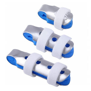 Attelle de doigt transfrontalière en alliage d'aluminium et éponge, réglable avec fermeture auto-agrippante, lot de 3, unisexe, usage général, protection de base - Product Image 4