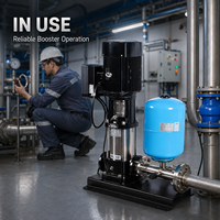 Pompa Sentrifugal Inline Multistage Vertikal GAOXIN SS304 High Head 200m untuk Pasokan Air Komersial, Pompa Booster CDLF OEM Elektrik 1