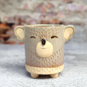 Creativo lindo Animal en forma <span class=keywords><strong>de</strong></span> flor <span class=keywords><strong>de</strong></span> cerámica <span class=keywords><strong>macetas</strong></span> decoración del hogar regalo olla - Product Image 3