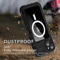Funda Protectora Sumergible SHELLBOX con Certificación IP68, Carcasa Protectora de TPU+PC a Prueba de Agua para 15 Plus, Protector de Pantalla a Prueba de Golpes