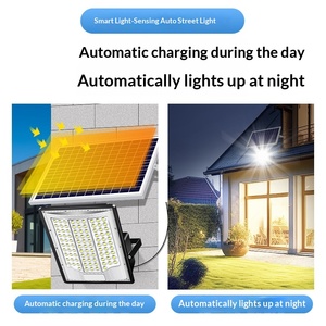 Reflector LED Solar IP65 Impermeable, Iluminación Exterior con Panel Solar, Reflector para Jardín, Patio, Calle con Control Remoto - Product Image 3