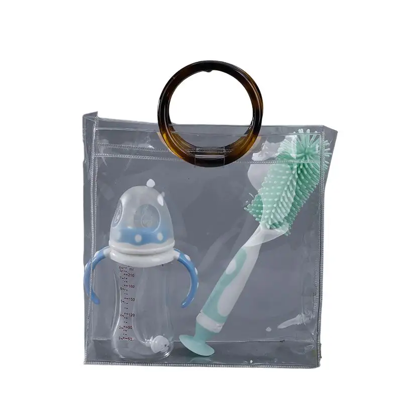 Logo kustom harga pabrik ramah lingkungan Dot dicetak plastik pakaian kemasan tas jinjing belanja tas hadiah dengan pegangan