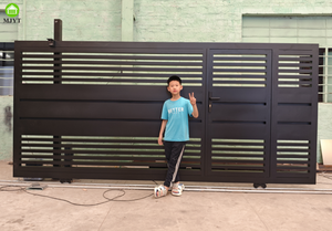 Mooie Automatische Poort Ontwerp Aluminium Elektrische Oprit Poorten Intelligent Glijpoort Mjyt Gate Bedrijf - Product Image 2