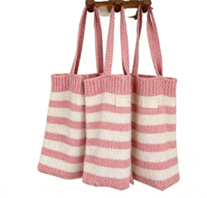 กระเป๋าผ้าแคนวาสแบบสะพายไหล่พร้อมช่องซิปด้านใน ความจุเยอะ  กระเป๋าถือรักษ์โลก  กระเป๋าช้อปปิ้งแบบมีริบบิ้น - Product Image 2