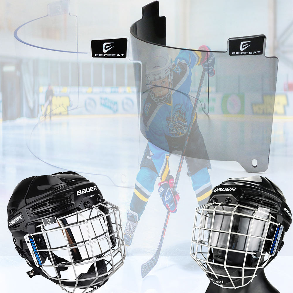 2024 New Hockey Visor with Clips Senior Embedded Full Size Hockey