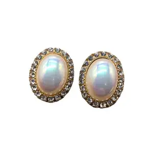 Pearl studs Western vintage Mabel Accessories Party banquets Earrings studs Vintage earrings cultivated diamonds