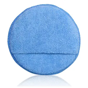 Micro-Fibre Wax Applicator Soft Pads With Finger Pockets Wax Applicator For Cars Wax Applicator Foam Sponge