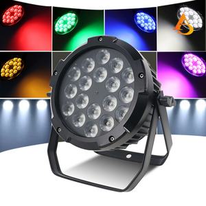 Luz LED Par RGBW para Exteriores, 18x12w, Resistente al Agua, DMX 512, Activación por Sonido, Luces de Escenario - Product Image 1