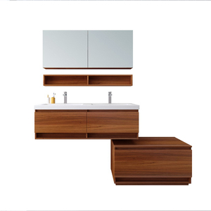 Armario de baño de madera Simple, mueble de baño, tocador de maquillaje - Product Image 1