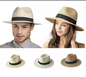 Rơm Panama <span class=keywords><strong>Hat</strong></span> du lịch Fedora bãi biển Sun <span class=keywords><strong>hat</strong></span> mùa hè rộng vành rơm cuộn lên Mũ UPF 50 + - Product Image 4
