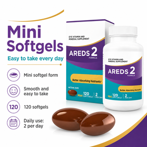 AREDS 2 ฟอร์มูล่า วิตามินและแร่ธาตุเสริมสำหรับดวงตา 210 เม็ดซอฟต์เจลขนาดเล็ก 2 เม็ดต่อวัน เพื่อสุขภาพดวงตา - Product Image 5