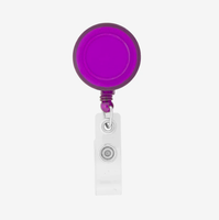 Porte-badge rétractable rond portable et durable en gros avec logo personnalisé pour événements d'entreprise et cadeaux