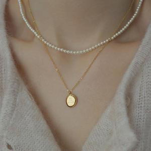 Nuovo Arrivo Collana con Ciondolo a Lettera in Acciaio Inossidabile Impermeabile Stile Boho Carino, Novità 2025, Regalo per <span class=keywords><strong>Zia</strong></span>, per Viaggi e Uso Quotidiano - Product Image 2