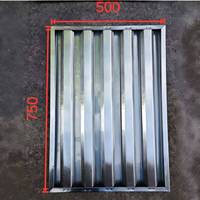 Filtre à graisse pour hotte de cuisine commerciale SS430 201, filtre à déflecteur de graisse pour l'élimination des fumées d'huile, filtre à air