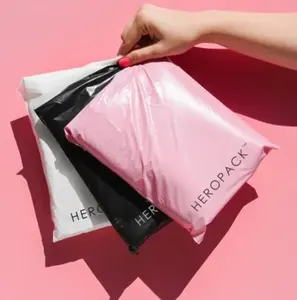 Logo di stampa di Design personalizzato imballaggio di vestiti postali biodegradabili sacchetto di spedizione espresso in plastica sacchetti postali per abbigliamento