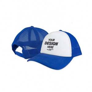 Custom Logo Full Mesh Trucker Hat Caps Wholesale Blank Baseball Cap with Cross <b>Ponytail</b> Common Fabric Feature - Product Image 1