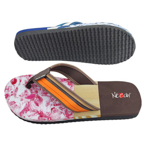 <span class=keywords><strong>Sandalias</strong></span> de Dedo Elegantes para Hombre con Diseño Único de Bloques de Color Estampados y Correas Anchas Cómodas para Viajes de Verano a la Playa - Product Image 3