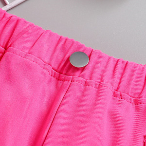 Nuevo Conjunto de Ropa de Verano para Niñas, Traje de Mezclilla con Solapa, Top de Manga Corta y Pantalones, Conjunto de Dos Piezas a la Moda - Product Image 4