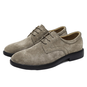 Chaussures pour hommes en cuir véritable de style italien, fabriquées à la main, à lacets, légères, imperméables, respirantes et antidérapantes, fournies directement par l'usine. - Product Image 2