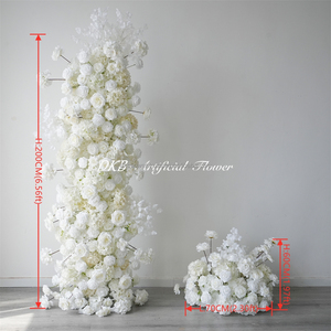 DKB Meilleures ventes de centres de table de mariage, arrangements floraux pour allée, fleurs artificielles, toile de fond pour décorations de mariage - Product Image 2