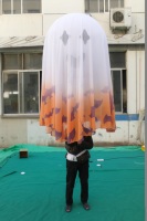Costume gonflable de tête de démon mignon pour défilé de rue en extérieur