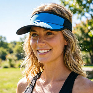 Custom Sports <b>Sun</b> Visor <b>Hats</b> <b>Men</b> Women Foldable Brim Lightweight Packable Adjustable Visor Caps Running Golf Tennis - Product Image 6