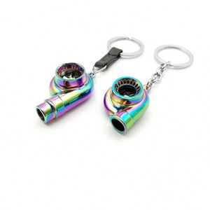 1 pièce Porte-clés de voiture en métal chromé NEO, design moyeu de roue, bouteille de gaz azote, amortisseur, sifflet, Dropshipping - Product Image 6