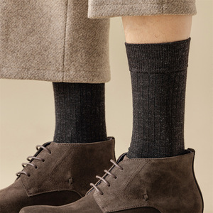 Men's <b>Wool</b> <b>Socks</b> Mid-Calf Solid Color Keep Warm Regular Casual <b>Socks</b> For Autumn Winter - Product Image 4