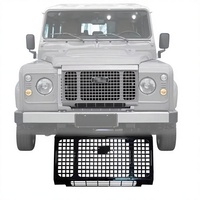 Calandre Avant Supérieure en ABS Noir Mat/Brillant LR069115/GLDF001, Style OE, Compatible avec Land Rover Defender Classique 1987-2016
