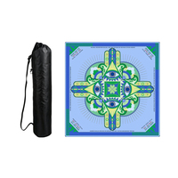 Tapis de jeu de mahjong et de poker portable moderne en PU, silencieux, imperméable et antidérapant pour 4 joueurs, idéal pour les fêtes en famille