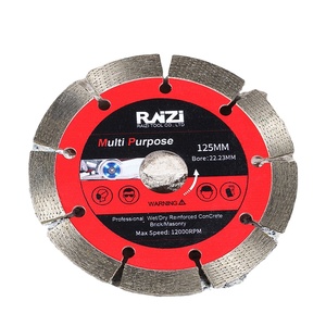 Hoja de diamante segmentada ARIX sinterizada en caliente Raizi de 5 "/125mm para cortar granito, hormigón, tiras de hormigón, <span class=keywords><strong>asfalto</strong></span>, etc. - Product Image 1