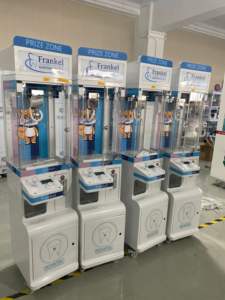 آلة مخلب صغيرة بيضاء مع متقبل فاتورة وصندوق جائزة مخصصة فريدة ومختلفة رافعة آلة بيع مداخل - Product Image 4