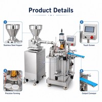 Machine professionnelle entièrement automatique pour la fabrication de coques de tartelettes aux œufs avec alimentateur et moule à fleurs, machine à tartelettes portugaises