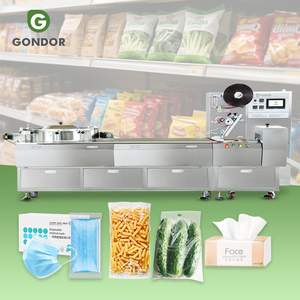 Kitchen Sponge Hotel Soap Wrapping Biscuit Automatic Mini Pillow <b>Packaging</b> Machine for Pouch Arabic Bread Cigarettes Paper Motor - Product Image 1