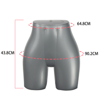 Mannequin de torse suspendu personnalisé, buste femme, Mannequin gonflable en plastique PVC