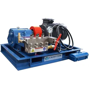 Condenser cleaning machine 1400bar large pipeline inner wall high pressure pump washing machine hydro jetting machine Cnjetter